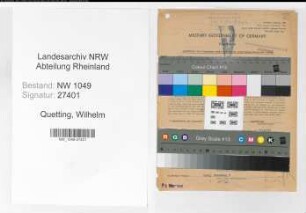 Entnazifizierung Wilhelm Quetting , geb. 16.03.1897 (Bahnsekretaer)