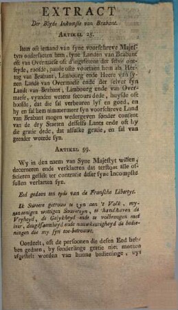 Extrait De la Joyeuse Entrée de Brabant