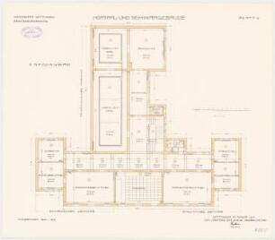 Hörsaal- und Seminargebäude der Universität Göttingen: Grundriss 2. Obergeschoss 1:100