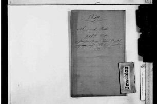 Geschäftsberichte während der Reise des Königs nach Italien (1839)