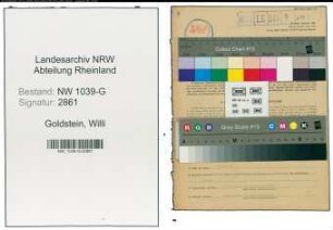 Entnazifizierung Willi Goldstein , geb. 03.08.1914 (Polizist)