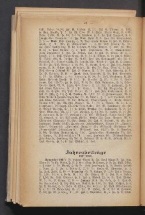 Jahresbeiträge