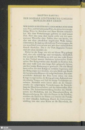 Drittes Kapitel Der Soziale Hintergrund Unseres Moralischen Chaos