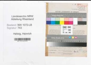 Entnazifizierung Heinrich Helwig , geb. 16.10.1908 (Gendarmeriebeamter)