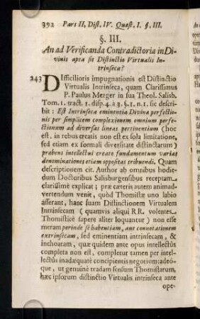 392-403, 243. Difficilioris impugnationis est Distinctio ...