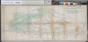 Kölkebeck (Halle) Teilung der Hanenkämper und Diekhäger Heide 1788 90 Ruten = 15,6 cm 52 x 124 kol. Zeichnung M. Reinhold Spez.Verz. Markenkarten X Nr. 104