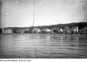 Heiligendamm, Blick von der Seebrücke gegen Logierhäuser