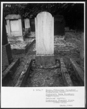Grabstein der Emma Bromberg (gestorben 1931)