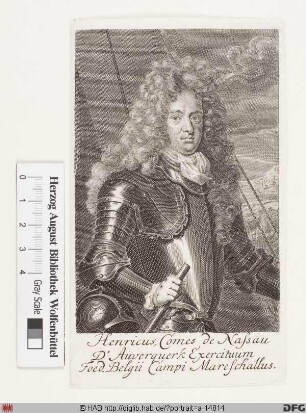 Bildnis Heinrich, Fürst von Nassau-Dillenburg (reg. 1662-1701)