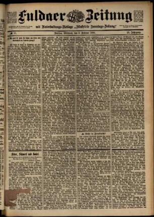 Ausgabe vom Mittwoch, den 08. Februar 1899.