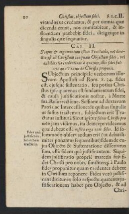 Cap. II. Scopus & argumentum istius Tractatus ...