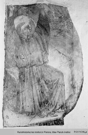 Freskenfragment: Stigmatisation des Franziskus