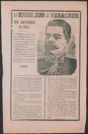 La rebelion en Veracruz en octubre de 1912