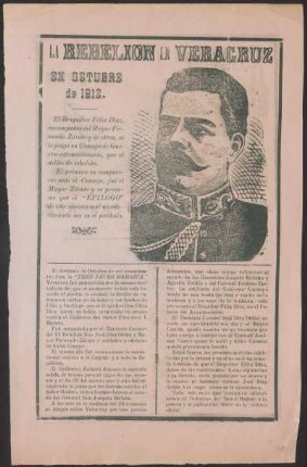 La rebelion en Veracruz en octubre de 1912