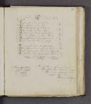 Wilhelm Kilzer. – Frankfurt am Main, 29.09.1844