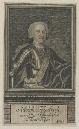 Bildnis des Adolph Friedrich, König von Schweden