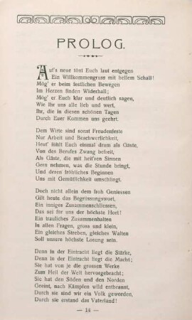Prolog. [Gedicht]