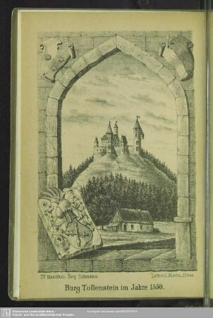 Burg Tollstein im Jahre 1550