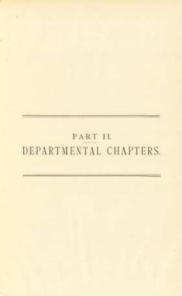 Part II. - Departmental chapters.