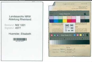 Entnazifizierung Elisabeth Husmeier, geb. 01.07.1900 (Kauffrau)