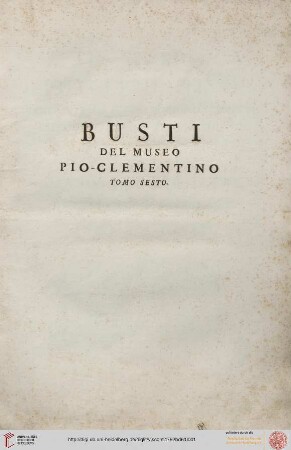 Band 6: Il Museo Pio-Clementino: Busti del Museo Pio-Clementino