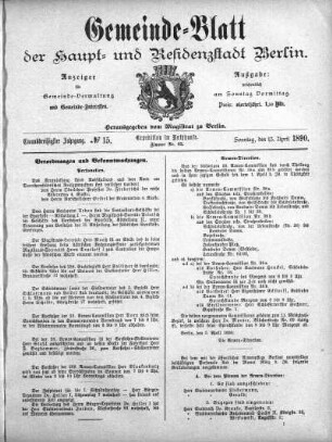 1890,15: No. 15, 13. April 1890