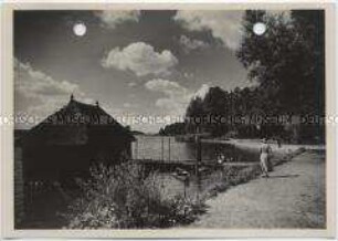 Neustettin, Fischerhäuschen am Streitzigsee