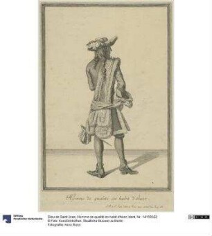 Homme de qualité en habit d'hiver