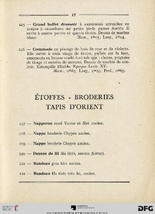 Ètoffes - Broderies Tapis Dorient (Nr. 117-144)