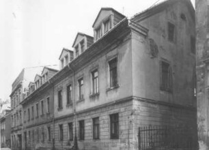 Dresden-Neustadt, Martin-Luther-Straße 18/16. Wohnhäuser (um 1860). Straßenansicht