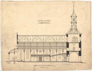 Dolmetsch, Heinrich; Korb; Ev. Pfarrkirche, Restaurierung - Längsschnitt