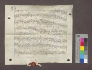 Die Basler Dompropstei gibt dem Petrus Hugin das Meieramt und den Dinghof zu Istein in Bestand.