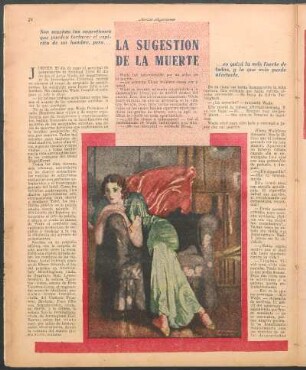 La sugestión de la muerte : Cuento por Hal Pink