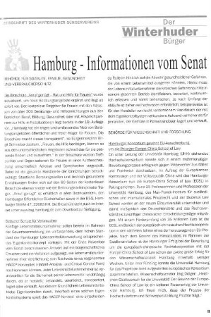 Hamburg - Informationen vom Senat