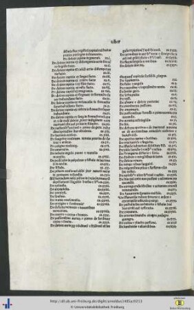 Tabula et Registrum