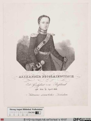 Bildnis Alexander II. Nikolajewitsch, Kaiser von Russland (reg. 1855-81)