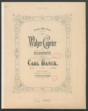 Walzer-Caprice : für Pianoforte ; op. 76