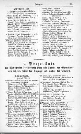 Vorstädte / Straßen