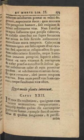 Quot modis plantae intereant. Caput XXII.