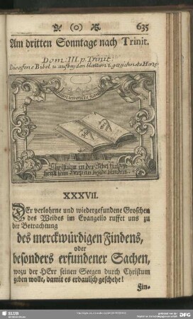 XXXVII. Merckwürdiges Finden