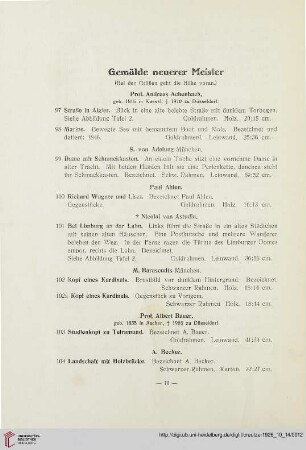 Gemälde neuerer Meister (Nr. 97-277)