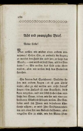 Acht und zwanzigster Brief. - Drey und dreyßigster Brief.