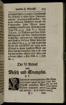 Der XI. Articul vom Gesetz und Evangelio