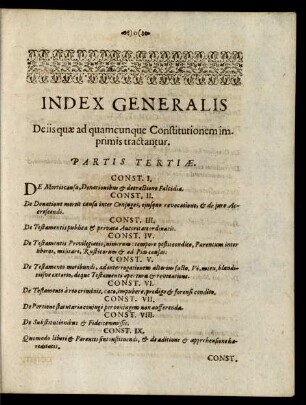 Index Generalis