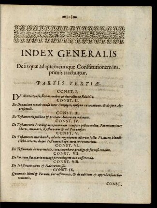 Index Generalis