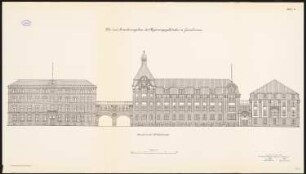 Regierungsgebäude, Gumbinnen Erweiterungsbau: Aufriss 1:100