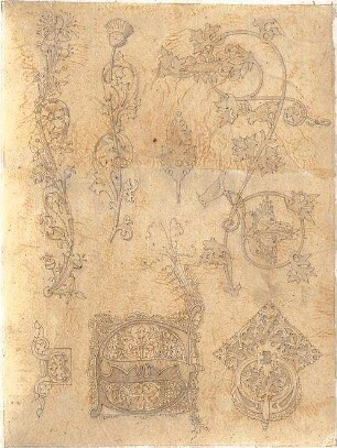 Voit, August von; Initiale - Ansichten, Details