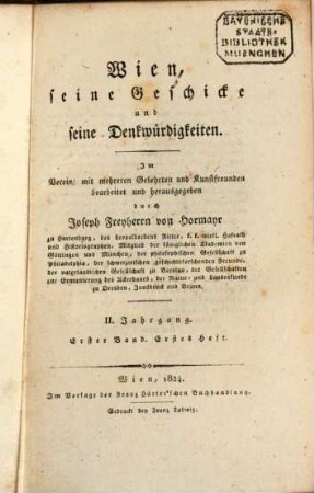 Wien, seine Geschicke und Denkwürdigkeiten. 6, 6. 1824