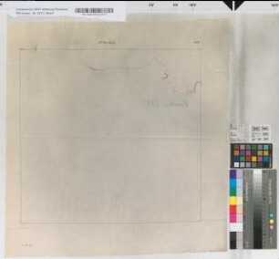 [Vorschläge zur kommunalen Neugliederung: Düsseldorf. Deckblatt zum Meßtischblatt Düsseldorf Nr. 2718, mit Einzeichnung eines Grenzverlaufs].