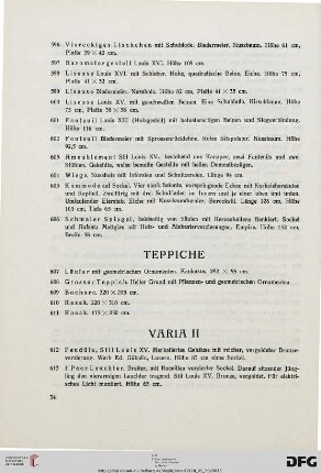 Teppiche (Nr. 607-611)